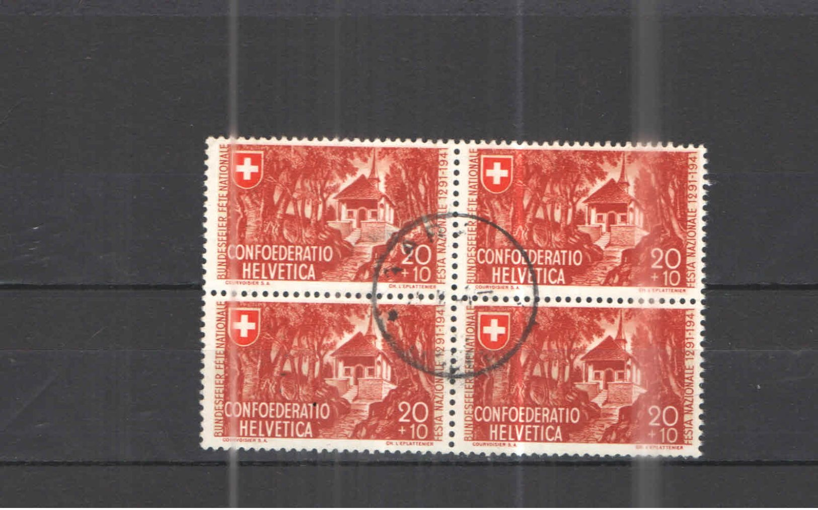 Svizzera 1941 Festa Nat.Block Da 4 Scott.B111 See Scans - Usati