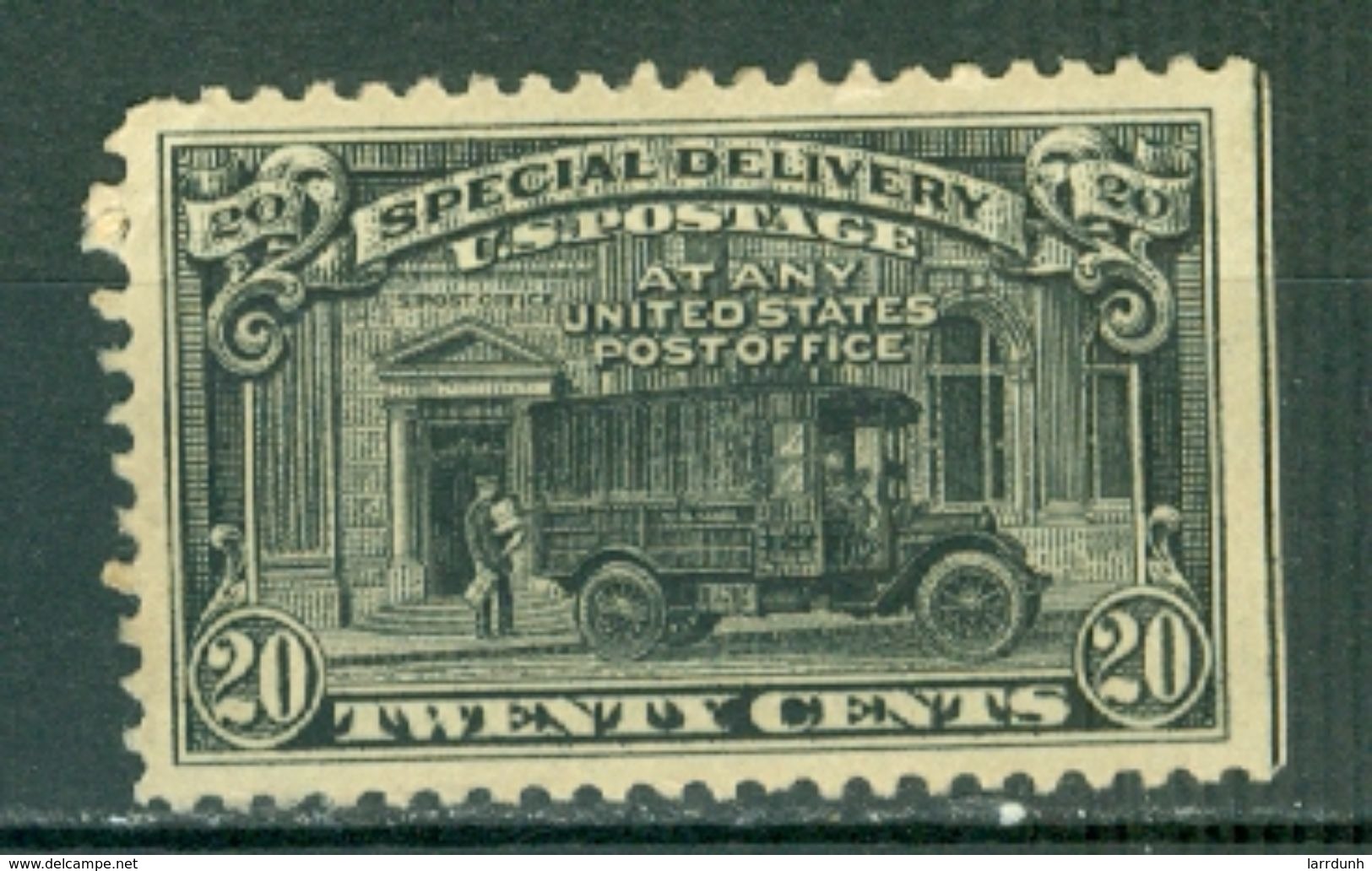 United States Special Delivery 20c Truck With SE Unused Gum Damage A04s - Special Delivery, Registration & Certified