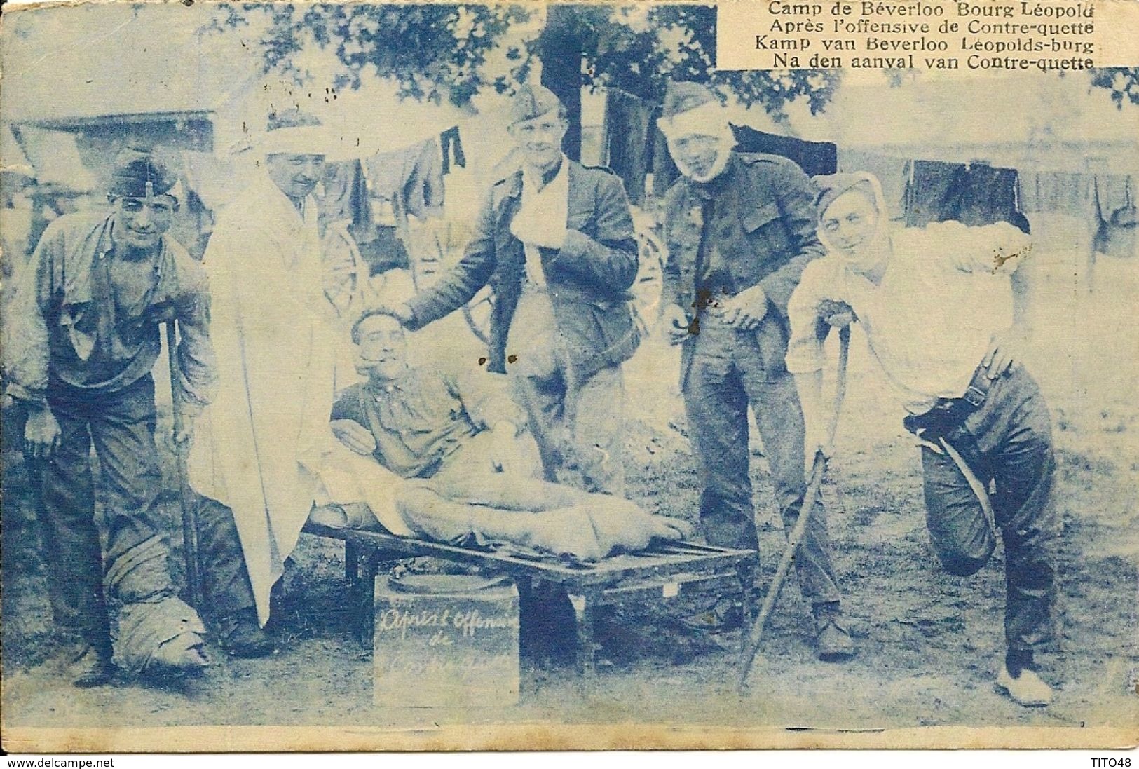 MILITAIRE .Camp De Béverloo. Bourg Léopold.Après L'offensive De Contre-quette. - Beringen