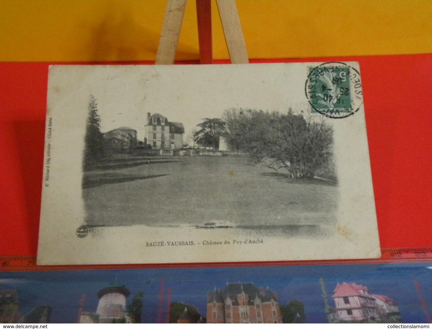 Carte Postale > [79] Deux-Sèvres > Sauzé Vaussais > Le Château Du Puy D'Anché - Circulé 1909 - Sauze Vaussais