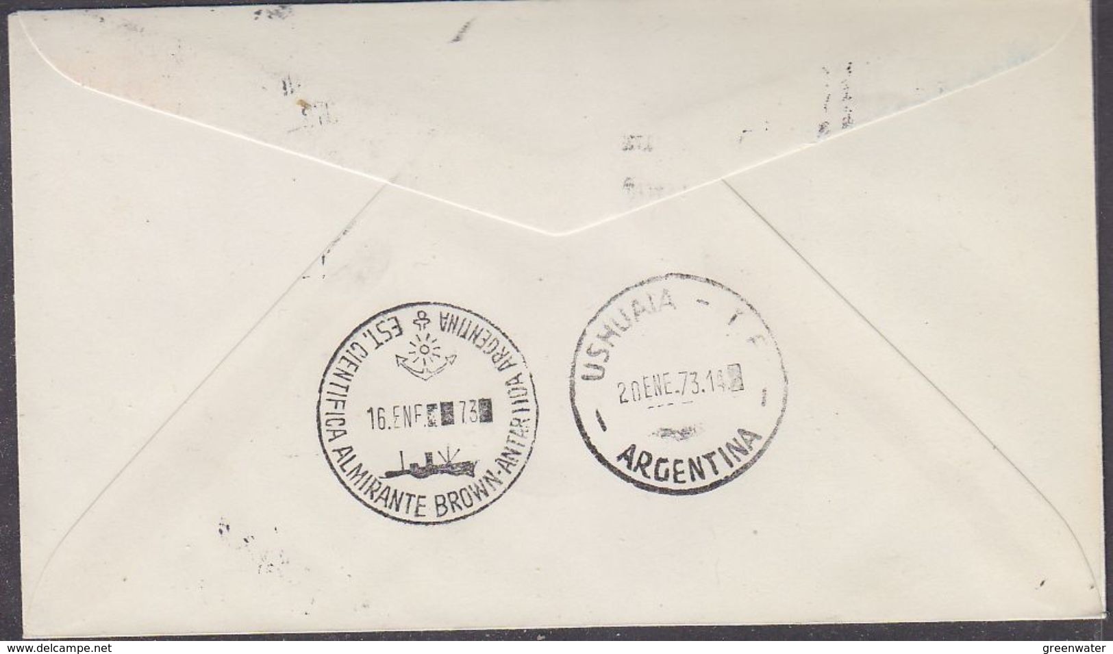 Argentina 1973 Cruceros Antartida Argentina Ca Esperanza Cover (37426) - Polar Ships & Icebreakers