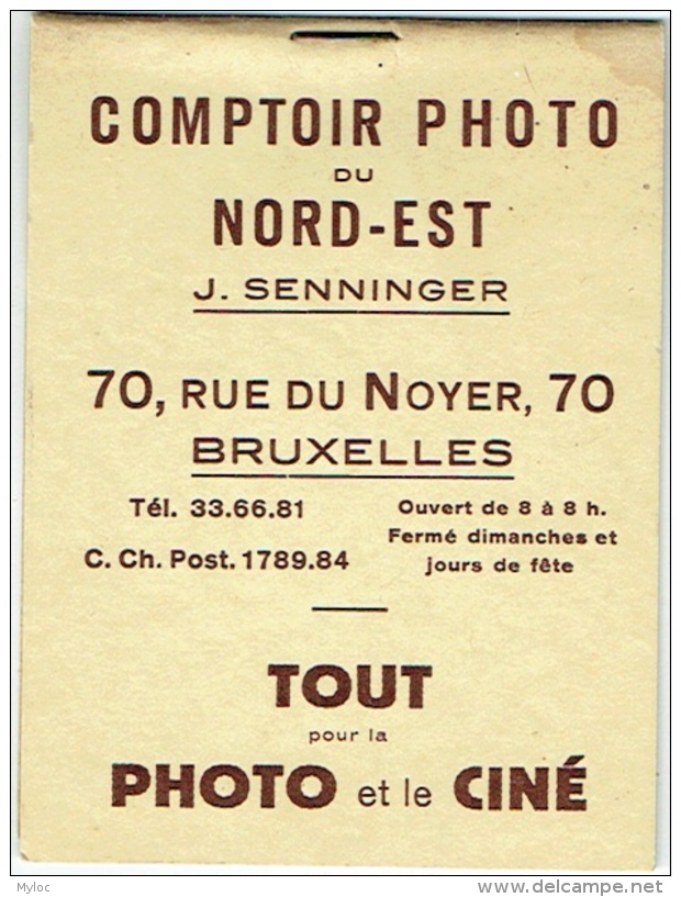 Foto. Carnet-Classeur  Pour 8 Photos. Senninger, Comptoir Photo. Bruxelles. - Matériel & Accessoires
