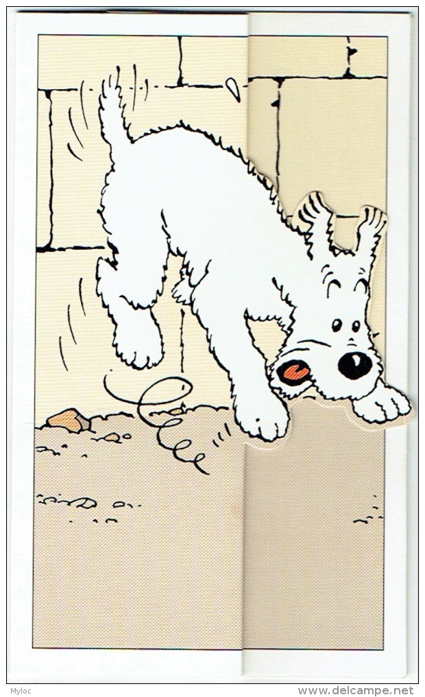 Hergé. Publicité BASF. Chien Milou. Carte Ouvrant En 3 Volets - Cartes Postales