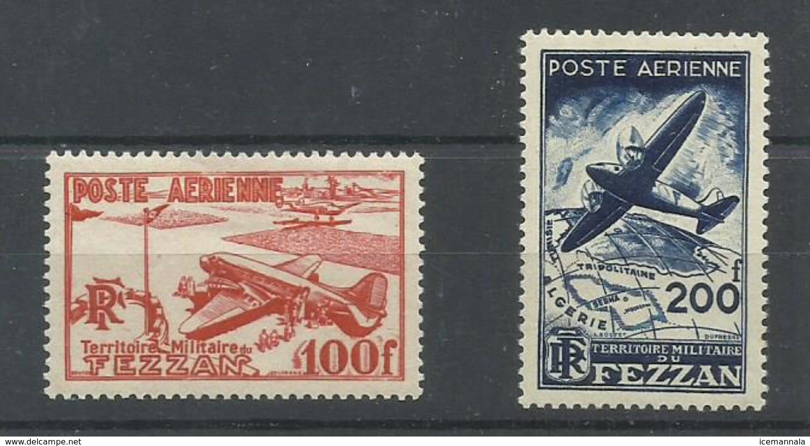 FEZZAN  YVERT  AEREO   4/5  MH  * - Unused Stamps