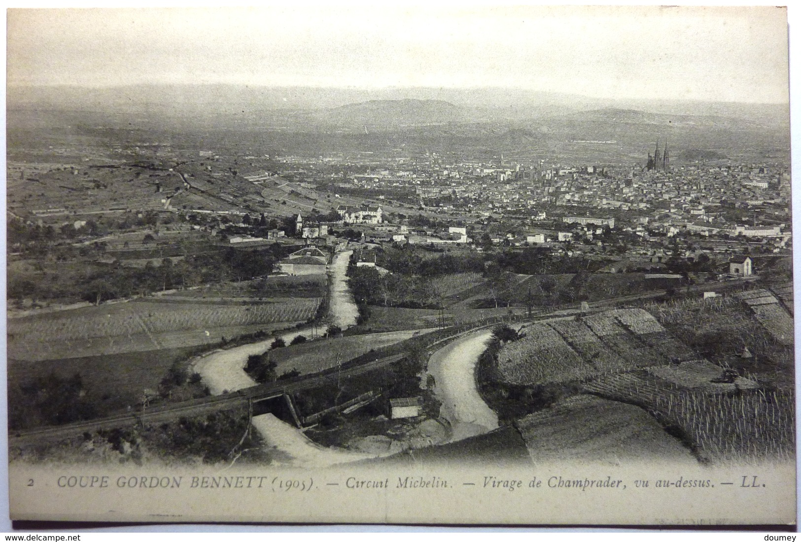 COUPE GORDON BENNETT (1905) - CIRCUIT MICHELIN - VIRAGE DE CHAMPRADER VU AU DESSUS - Other & Unclassified