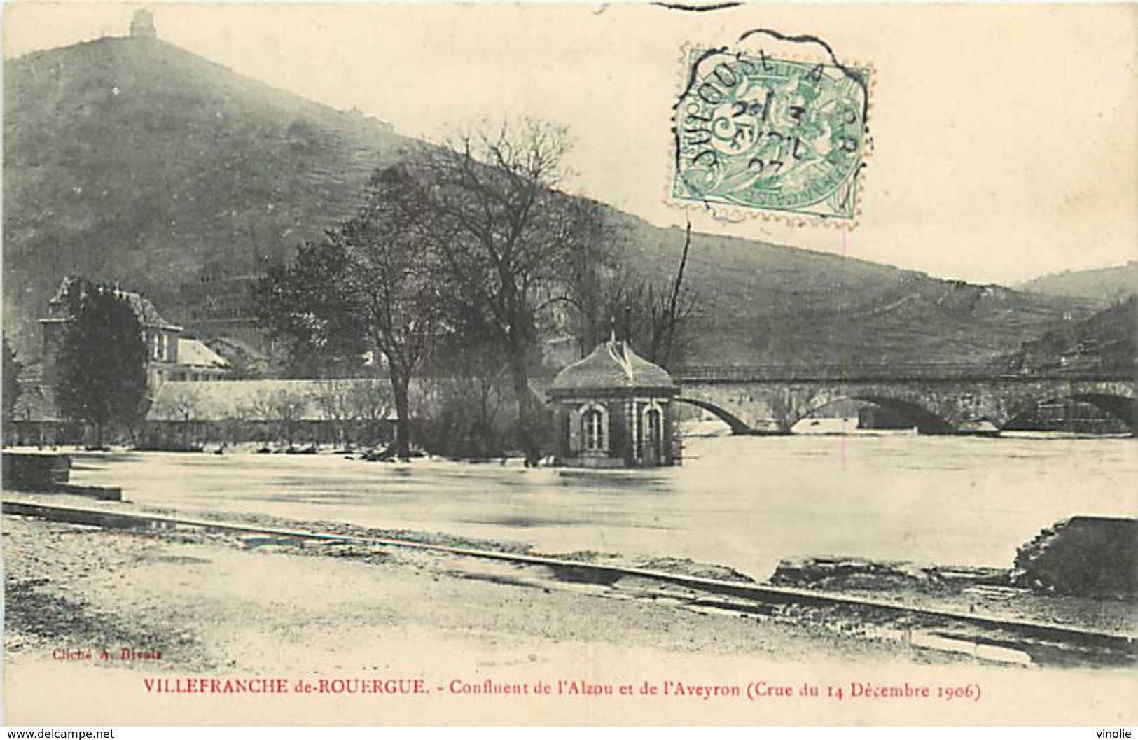 C-18-560 : VILLEFRANCHE DE ROUERGUE. CRUE DE DECEMBRE 1906 - Villefranche De Rouergue