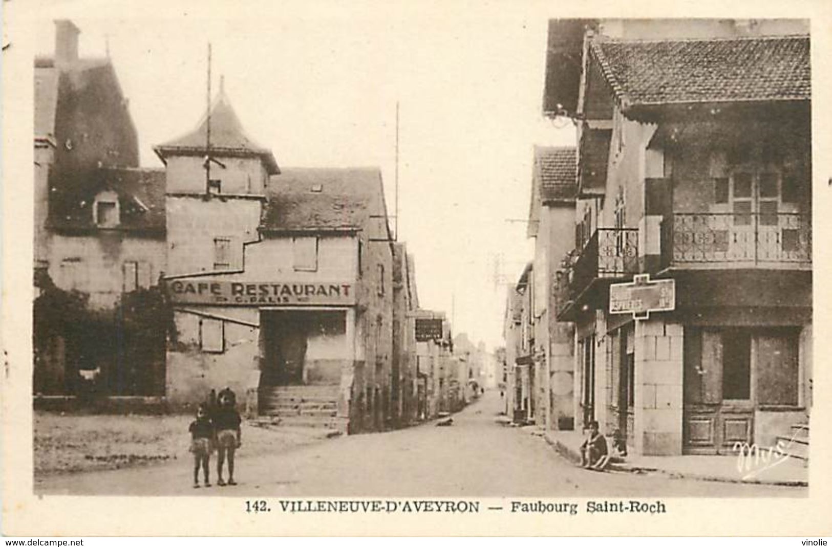 C-18-568 : VILLENEUVE D'AVEYRON . FAUBOURG SAINT-ROCH - Autres & Non Classés