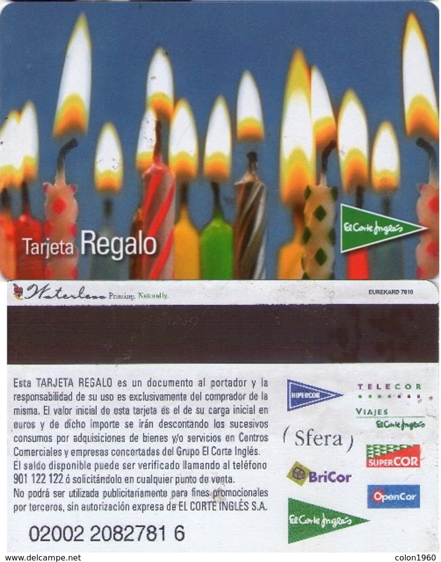 TARJETA REGALO DE ESPAÑA, GIFT CARD. EL CORTE INGLES. 016. - Tarjetas De Regalo