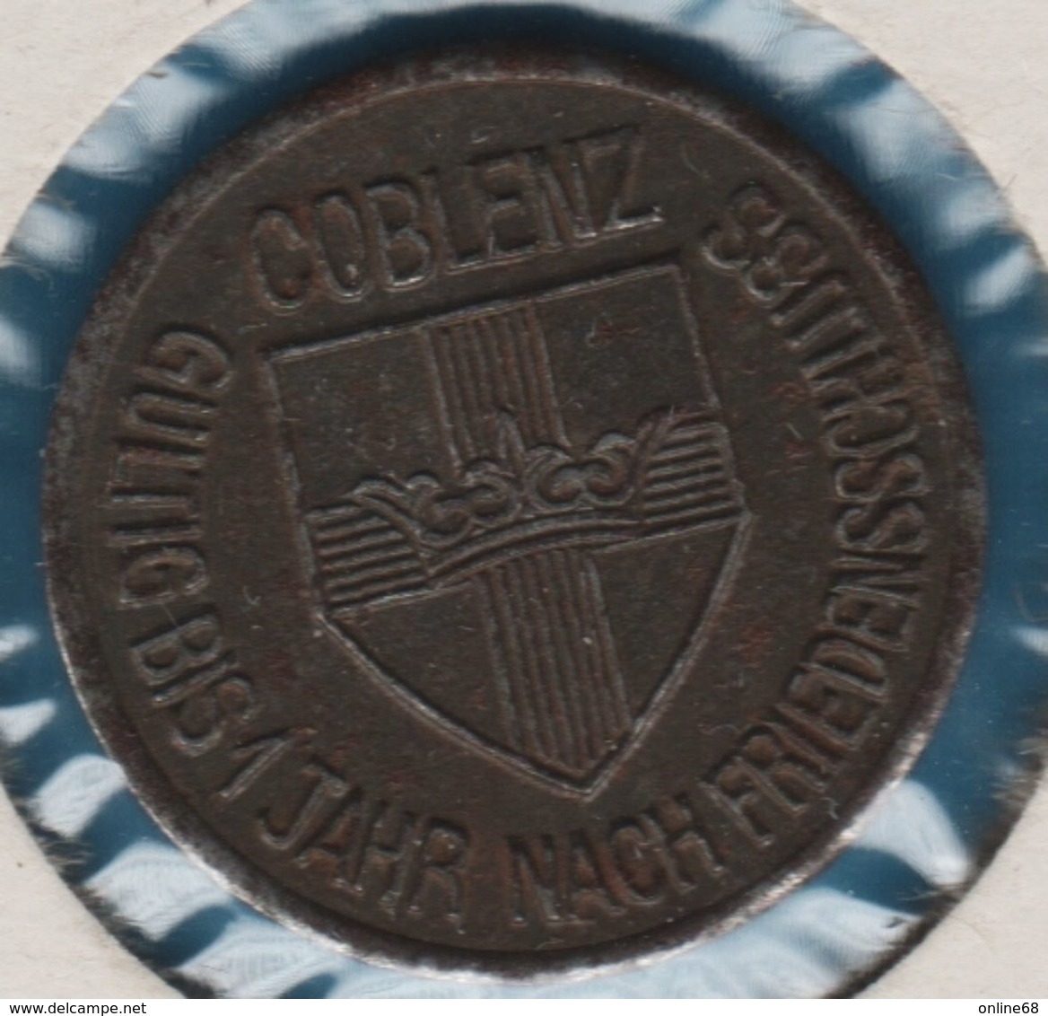 STADT COBLENZ 10 PFENNIG 1918 KRIEGSGELD Funck# 80.1 - 10 Pfennig