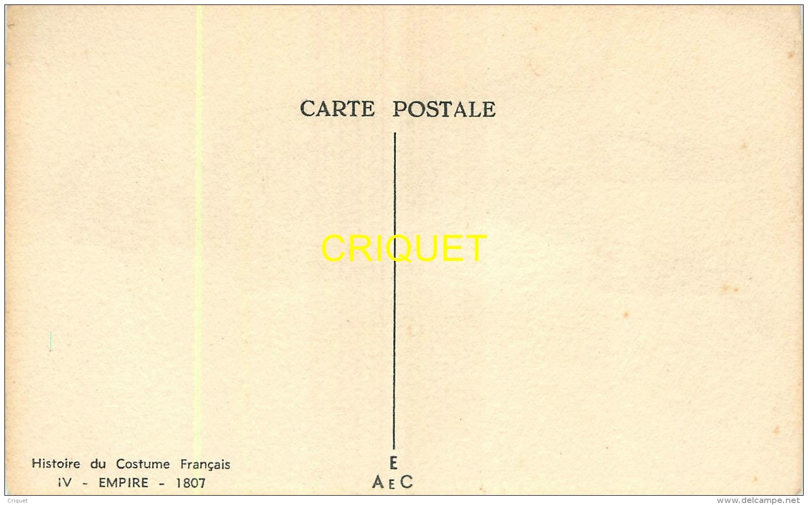 Illustrateur Rouillier, Histoire Du Costume Français, N° IV, Empire, 1807 - Rouillier