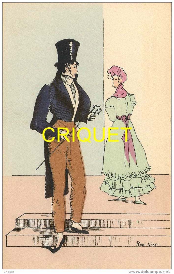 Illustrateur Rouillier, Histoire Du Costume Français, N° V, Restauration, 1820 - Rouillier