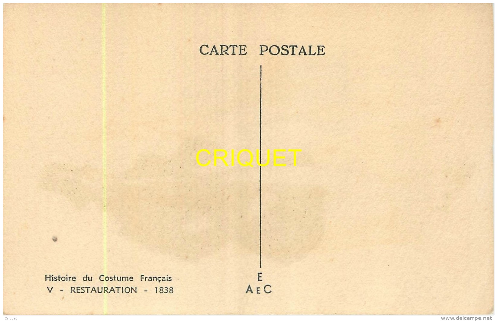 Illustrateur Rouillier, Histoire Du Costume Français, N° V, Restauration, 1838 - Rouillier