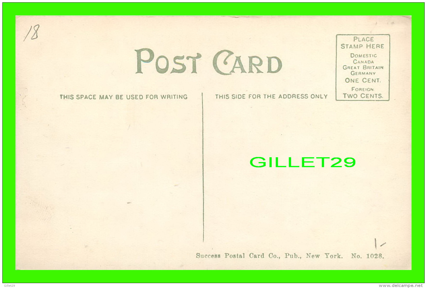 CENTRAL PARK, NEW YORK - BOATHOUSE - ANIMATED - SUCCES POSTAL CARD CO - - Central Park