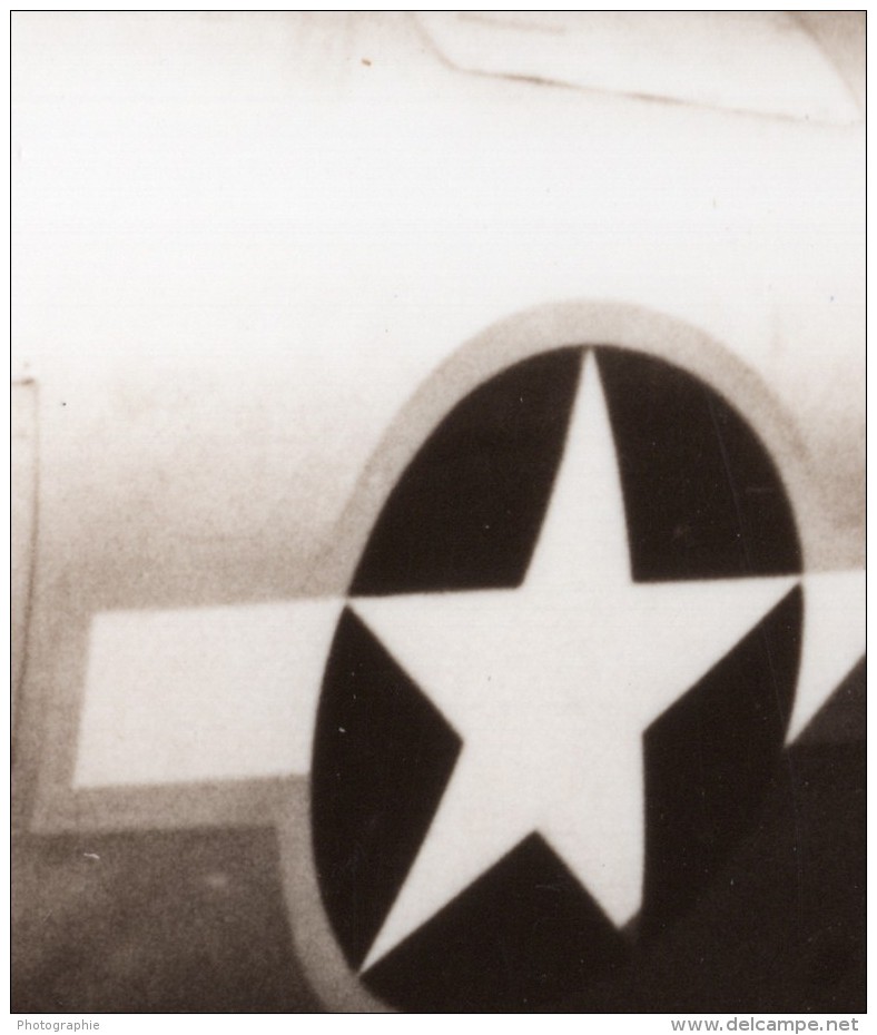 Avion De Chasse US Army Seversky P-35 En Vol Ancienne Photo 1940's ? - Aviation