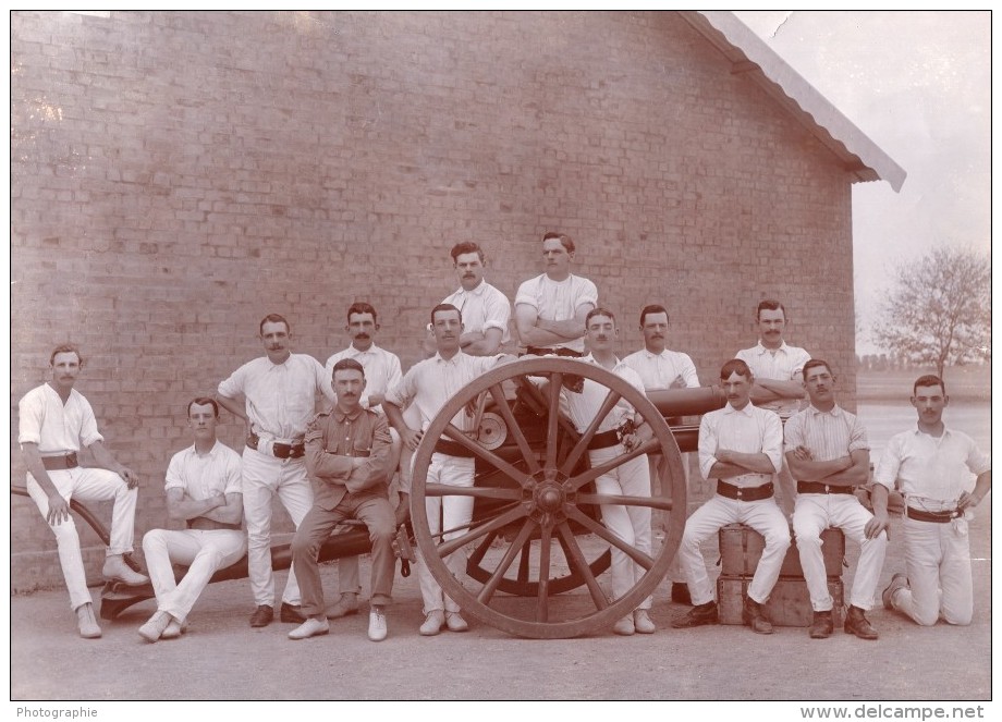 Inde Colonie Anglaise Royal Field Artillery Artillerie Canon Ancienne Photo 1910 - War, Military