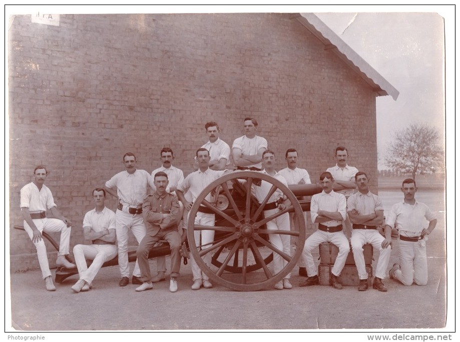 Inde Colonie Anglaise Royal Field Artillery Artillerie Canon Ancienne Photo 1910 - War, Military