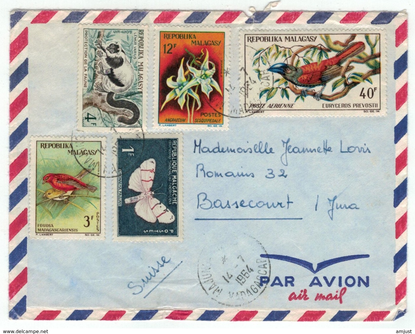 Madagascar // Lettre Pour La Suisse - Madagascar (1960-...)