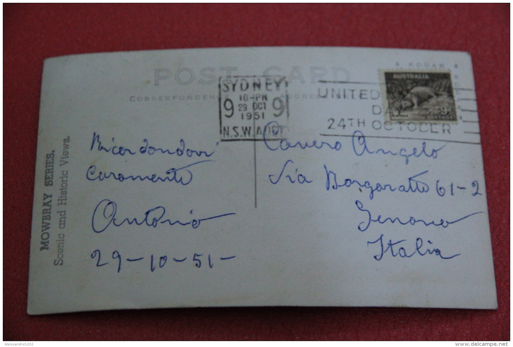 Australia Blue Mountains Katoomba Three Sisters 1951 - Other & Unclassified