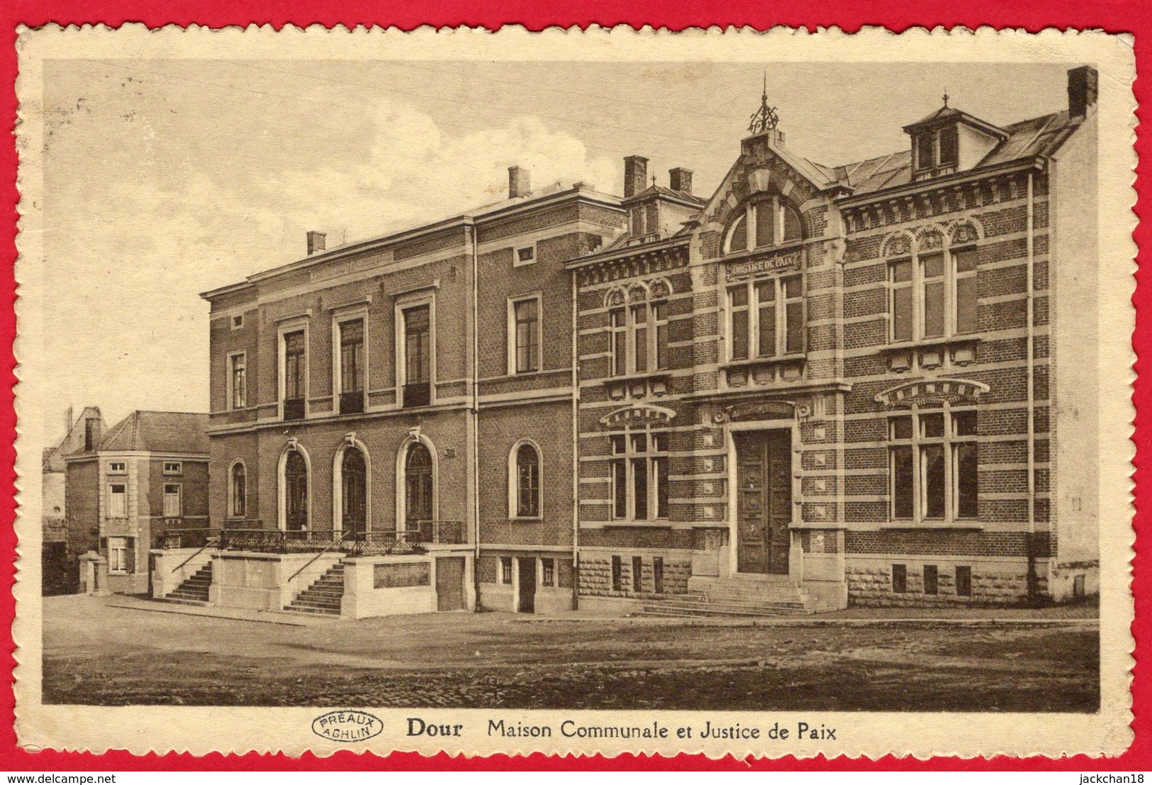 -- DOUR - MAISON COMMUNALE Et JUSTICE DE PAIX -- - Dour