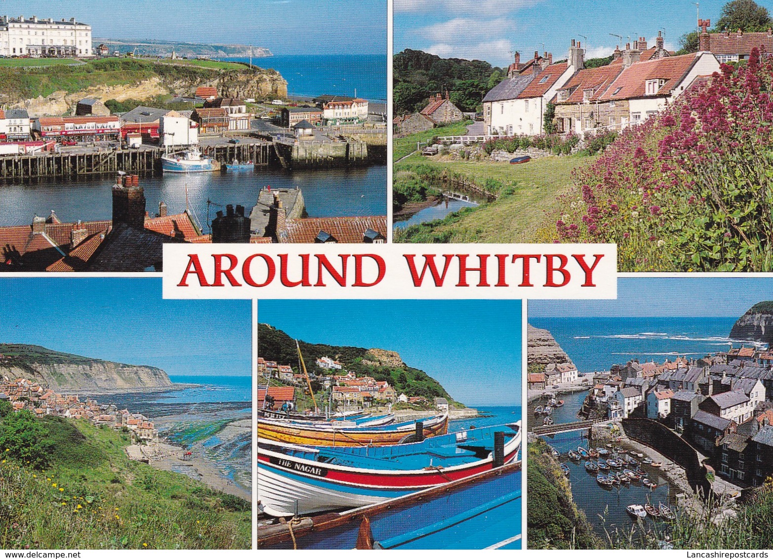 Postcard Around Whitby Sandsend Staithes Robin Hood's Bay Runswick By Salmon  My Ref B22198 - Whitby