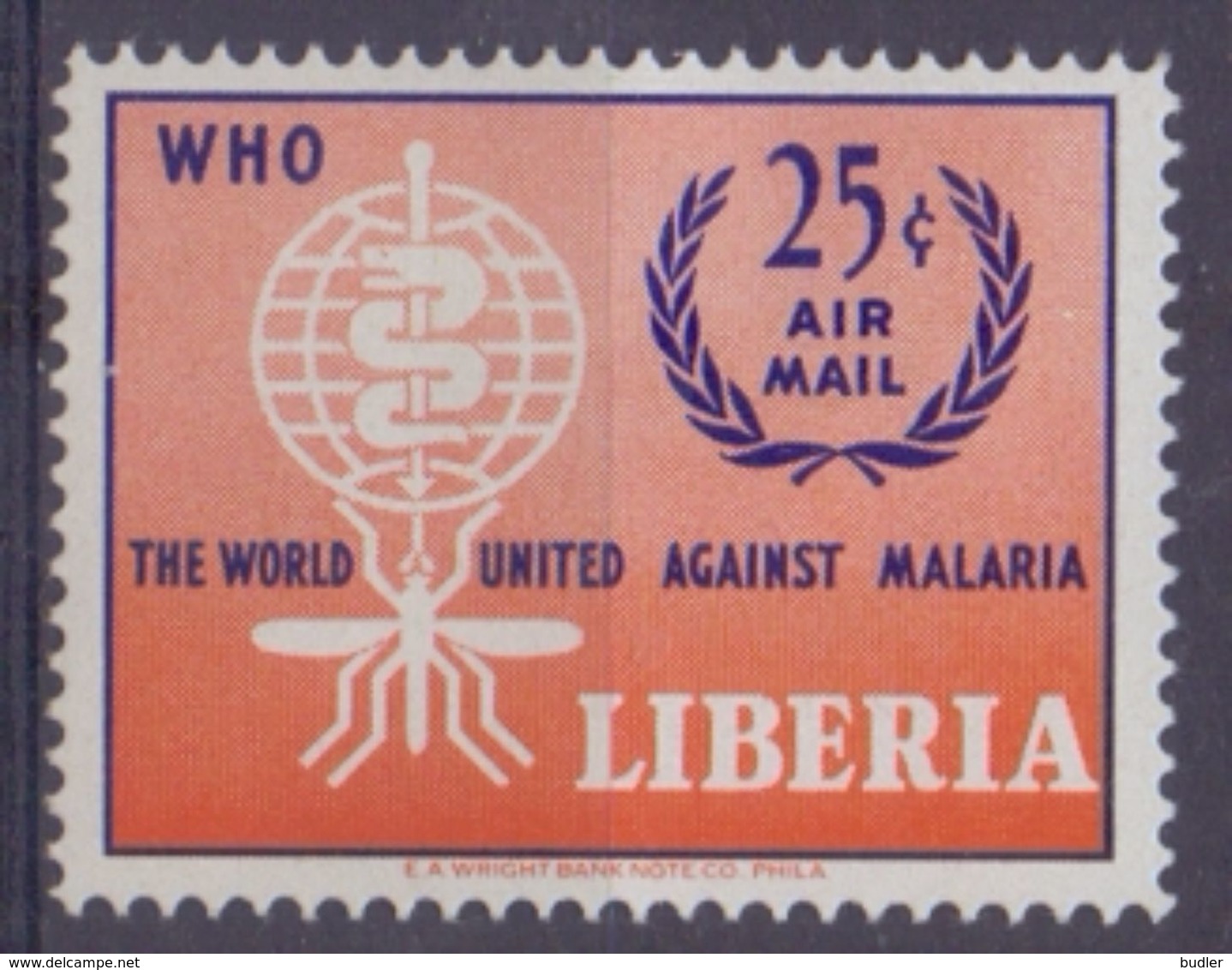 Rep. Of LIBERIA :1962: Y.380&PA133 Dentelled/neuf/MNH : ## The World United Against MALARIA ## : PALUDISME,HEALTH,SANTÉ, - Liberia