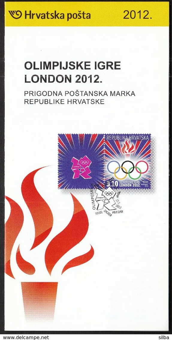 Croatia 2012 / Prospectus, Leaflet, Brochure / Olympic Games London - Croatie