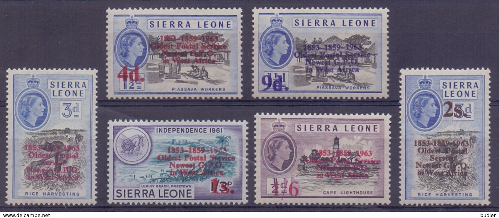 SIERRA LEONE :1955: Y.186 Dentelled/avec Légère Trace De Charnière/lightly Hinged : ## Iron Mine Of MARAMPA ## - Sierra Leone (1961-...)