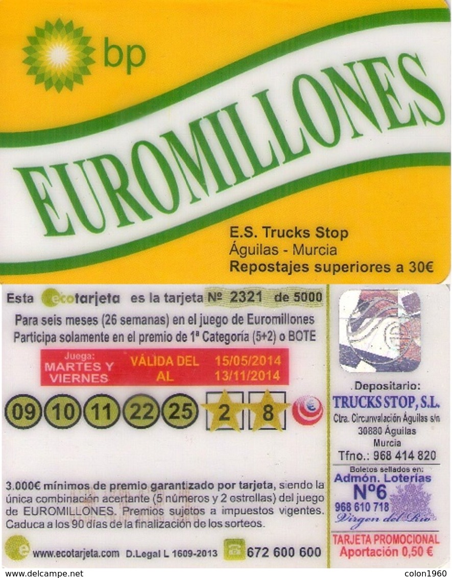 TARJETA REGALO DE ESPAÑA, GIFT CARD. EUROMILLONES. 059. - Tarjetas De Regalo