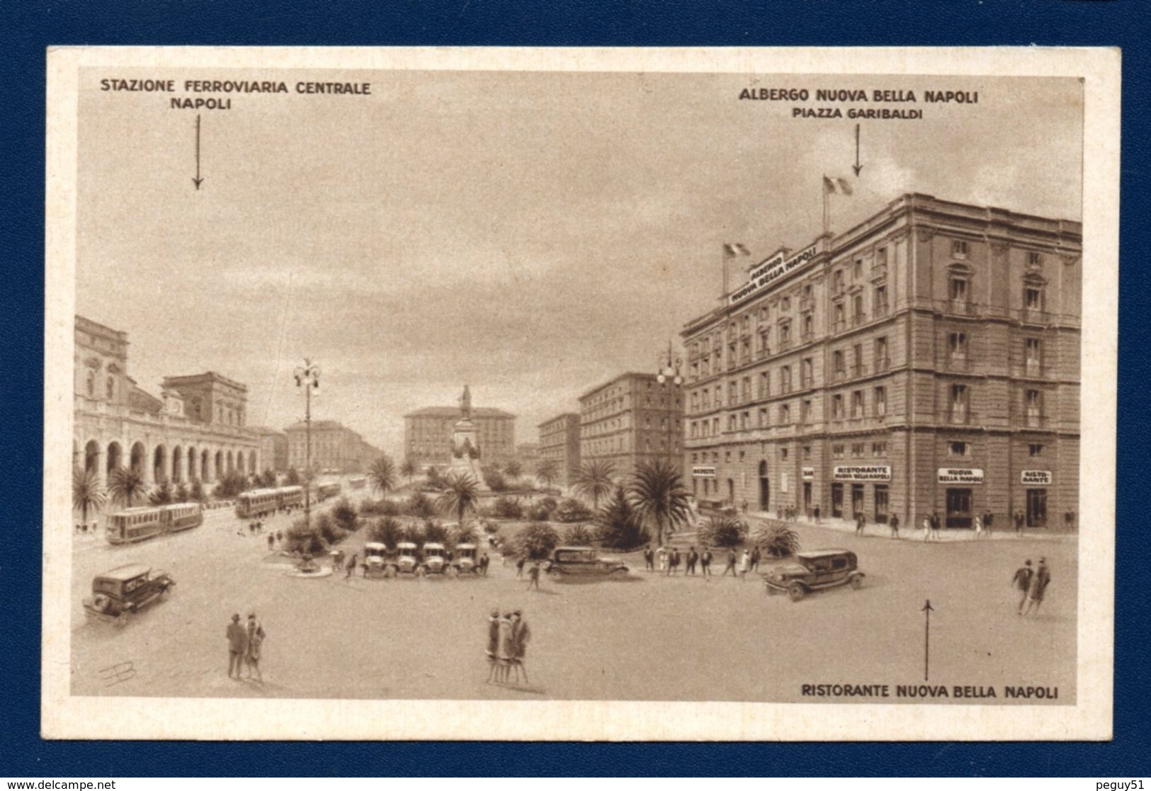 Napoli. Stazione Ferroviaria Centrale. Albergo E Ristorante Nuova Bella Napoli. Piazza Garibaldi - Napoli