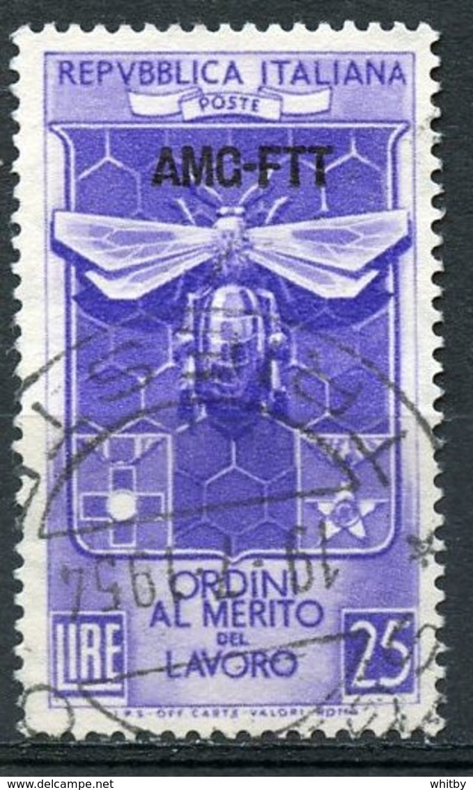 Italy (Trieste) 1953 25 L Bee And Honeycomb Issue #167 - Used