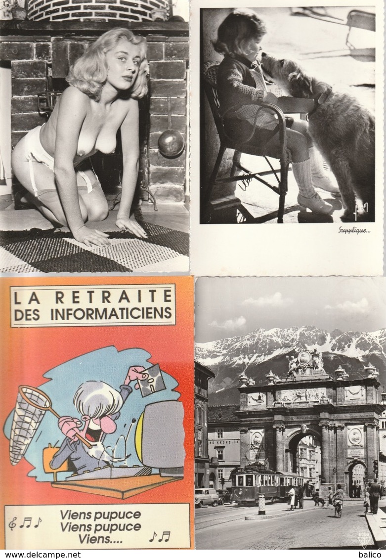 Lot de 52 cartes postales modernes diverses et variées - très très bon pour un revendeur réf, 1