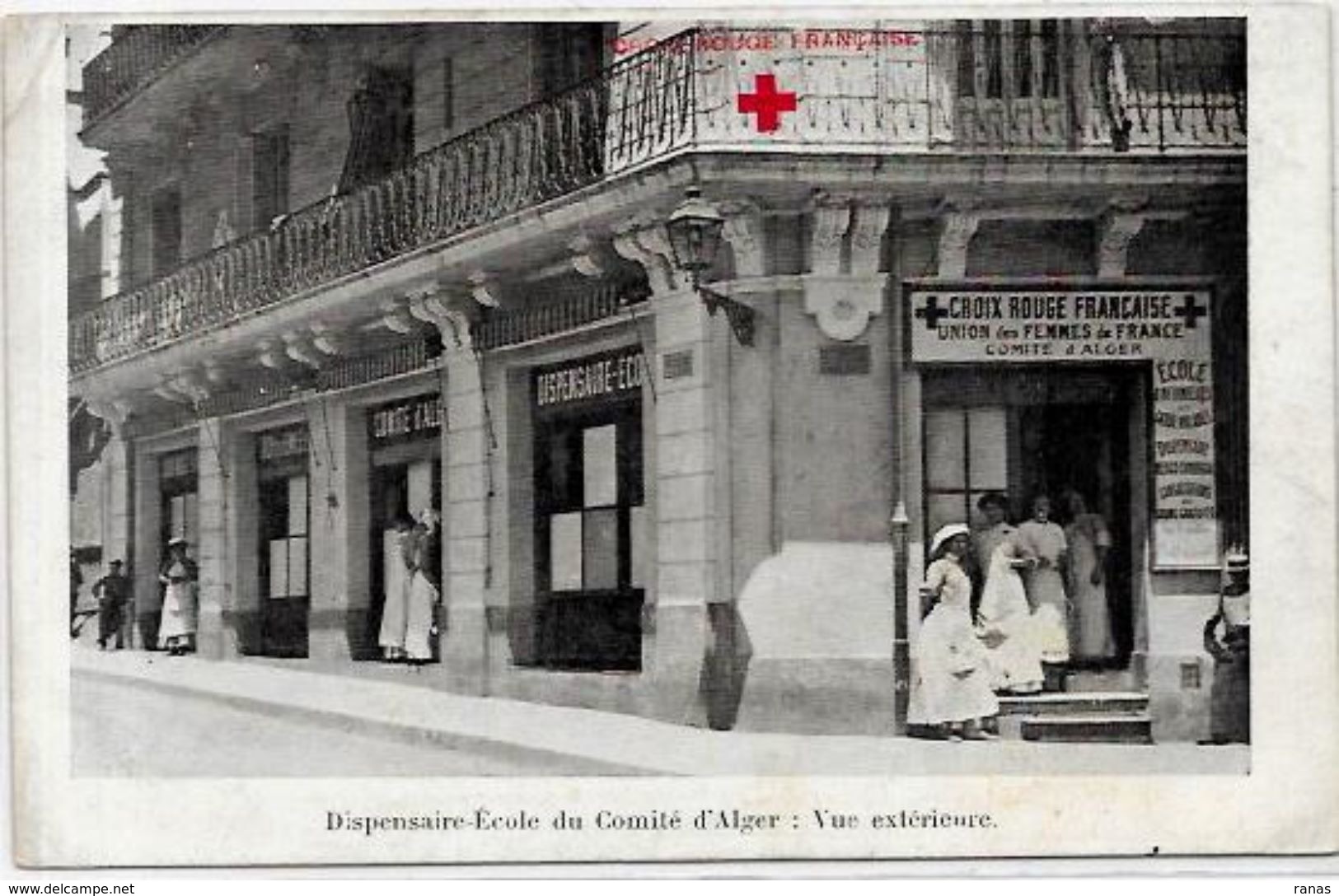 CPA Algérie Croix Rouge Alger Red Cross écrite - Algeri