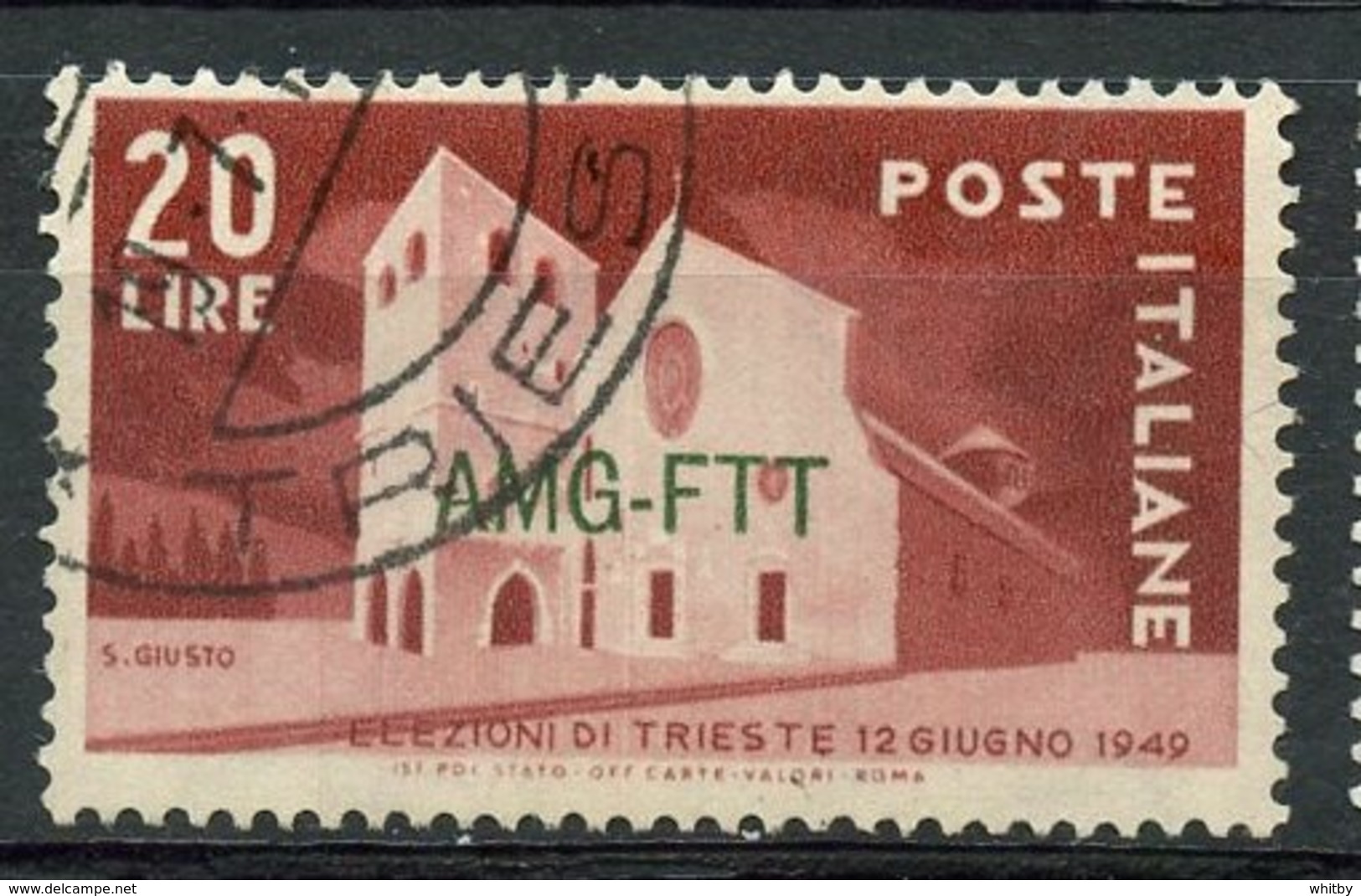 Italy (Trieste) 1949 20 L Basilica Issue #47 - Used