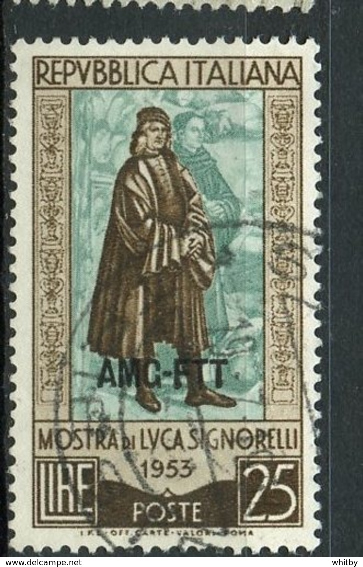 Italy (Trieste) 1953 25 L Luca Signorelli Issue #186 - Used