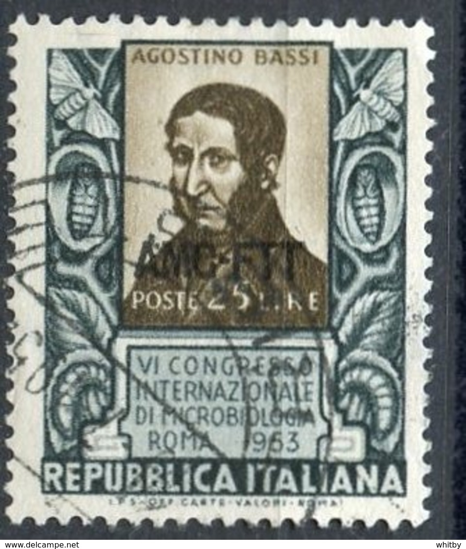 Italy (Trieste) 1953 25 L Agostino Bassi Issue #187 - Oblitérés