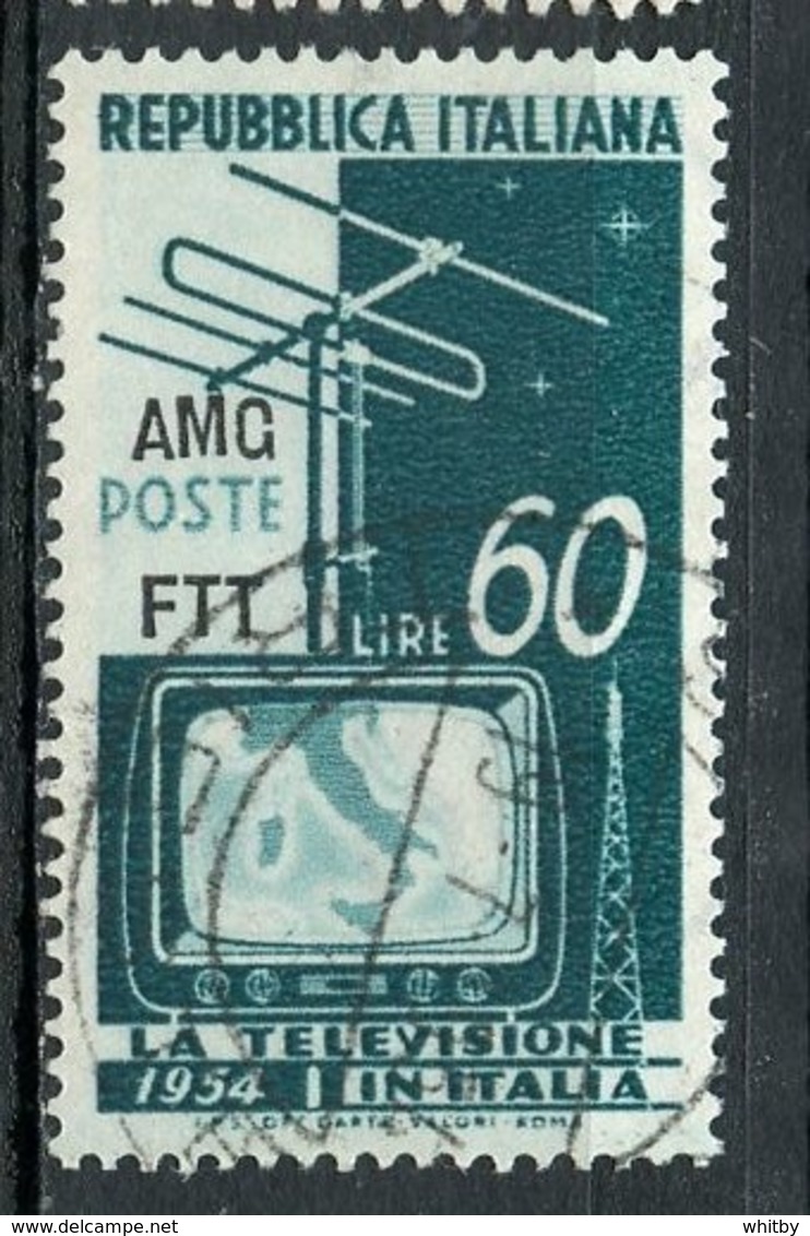 Italy (Trieste) 1953 60 L Television Screen Issue #197 - Used