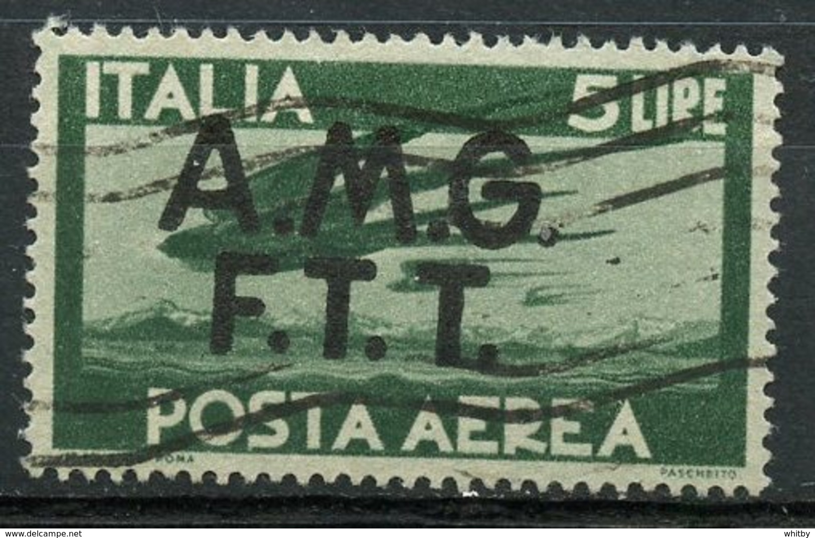 Italy (Trieste) 1945 5 L Air Mail Issue #C3 - Airmail