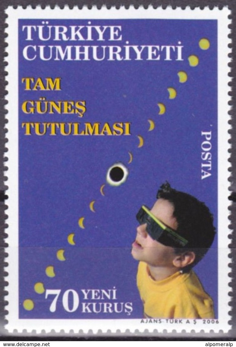 TURKEY 2006 (**) - Solar Eclipse, Mi. 3502. - Unused Stamps