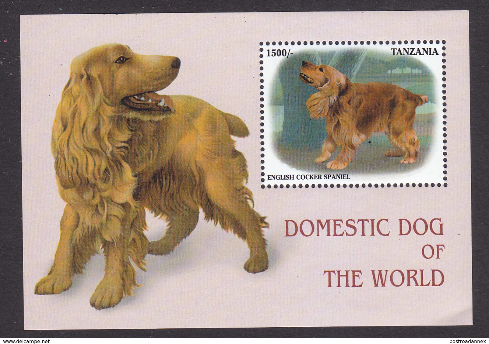 Tanzania, Scott #1829, Mint Never Hinged, Dogs, Issued 1999 - Tanzanie (1964-...)