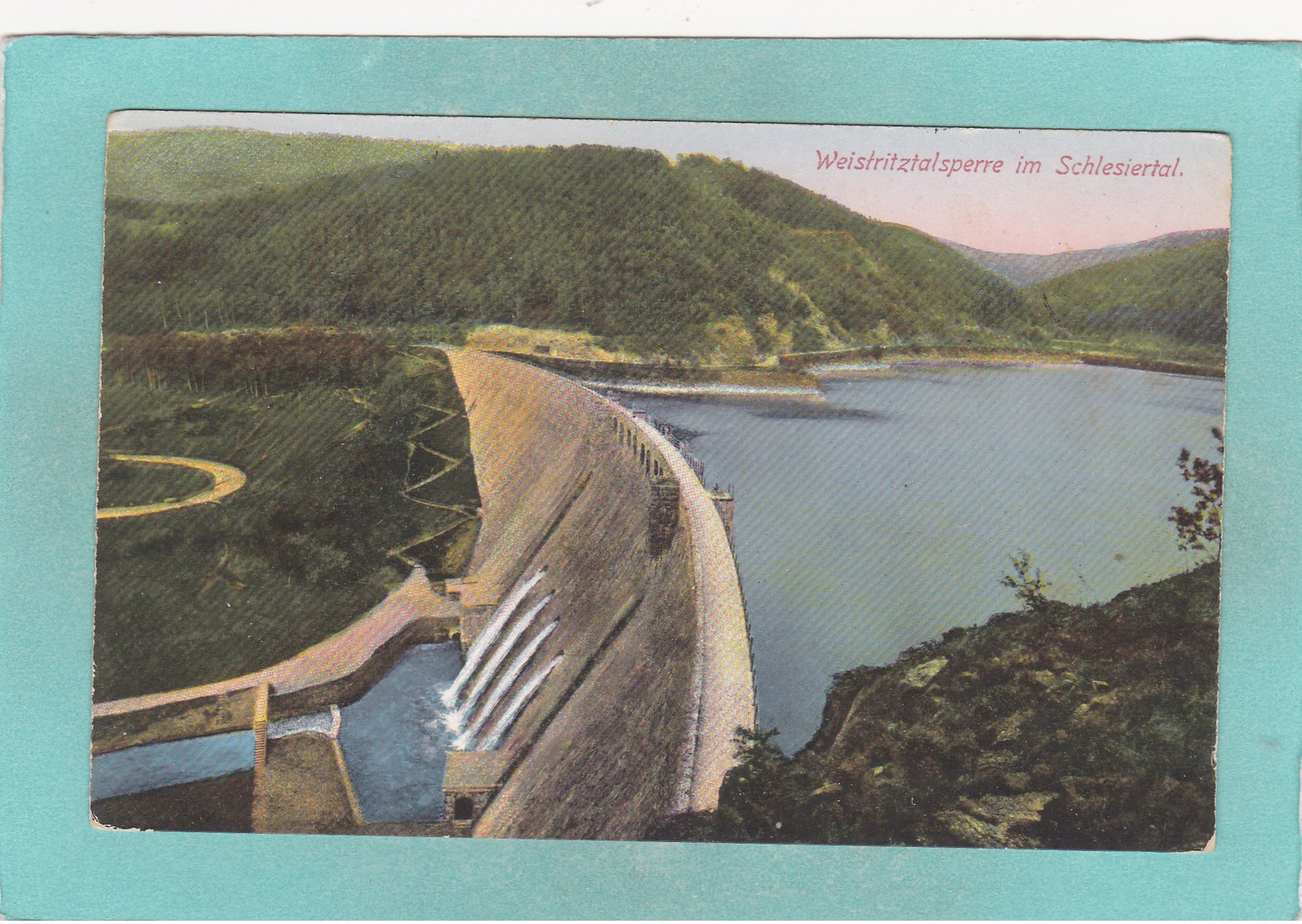 Small Multi View Postcard Of Weistritztalsperre Im Schlesiertal,Lower Silesian, Poland,Q77. - Poland