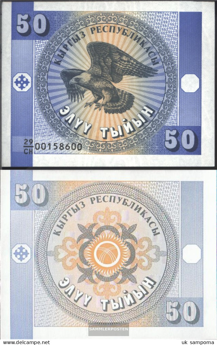 Kirgisistan Pick-number: 3 Uncirculated 1993 50 Tyiyn - Kirghizistan