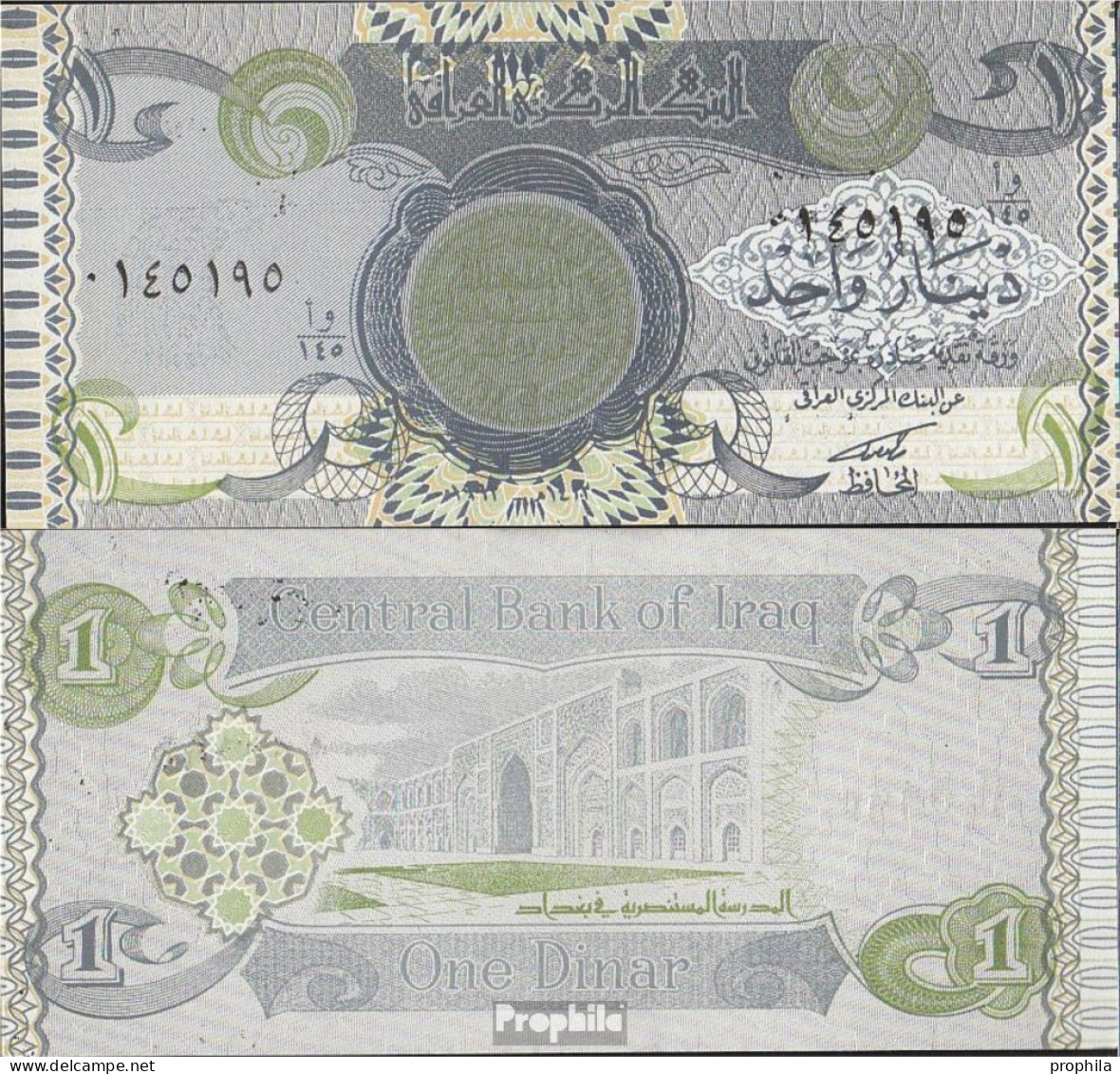 Irak Pick-Nr: 79 Bankfrisch 1992 1 Dinar - Irak