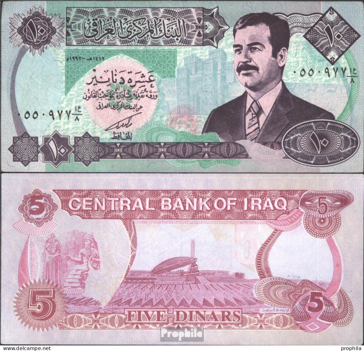 Irak Pick-Nr: 81 Bankfrisch 1992 10 Dinars - Irak