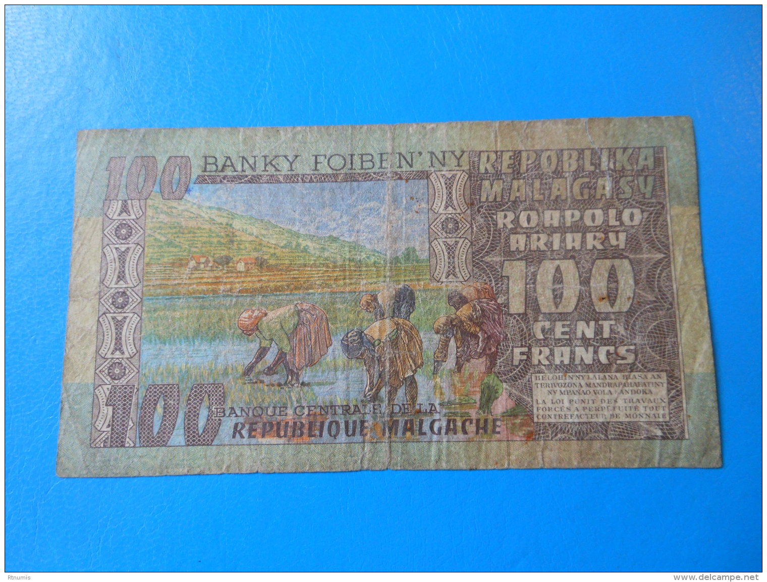 Madagascar 100 Francs 1974-1975 P.63 - Madagascar