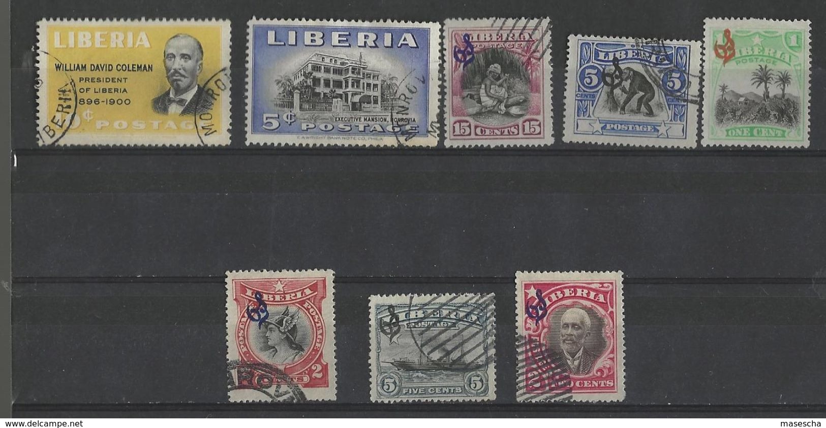 LIBERIA, Used Stamps ( 1 - Liberia