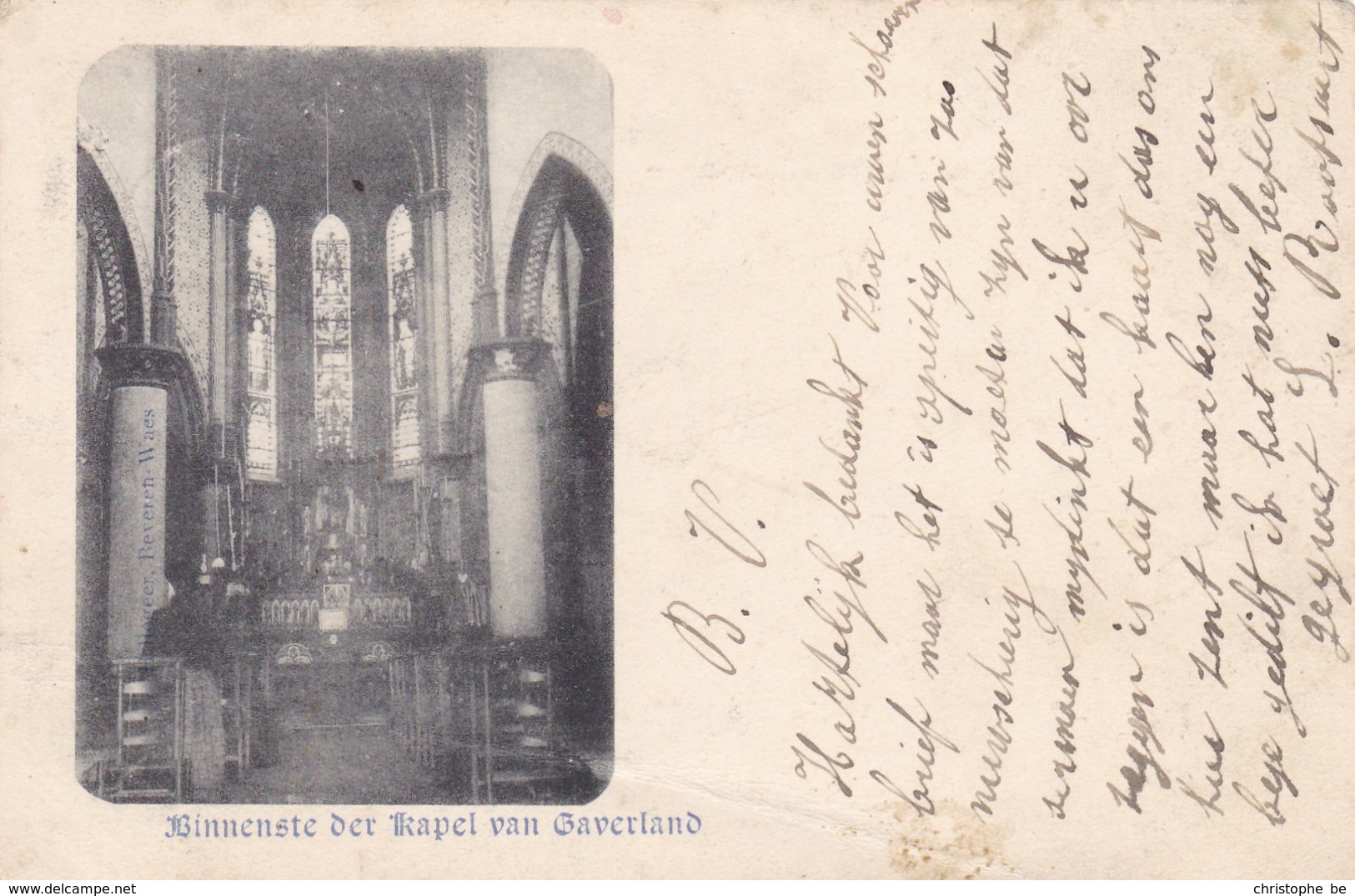 Binnenste Der Kapel Van Gaverland (pk42774) - Beveren-Waas