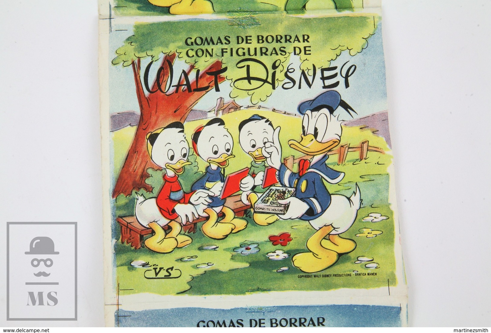 1960's Walt Disney Donald, Pluto, Mickey Mouse, Jose Carioca Eraser Advertising - Publicidad
