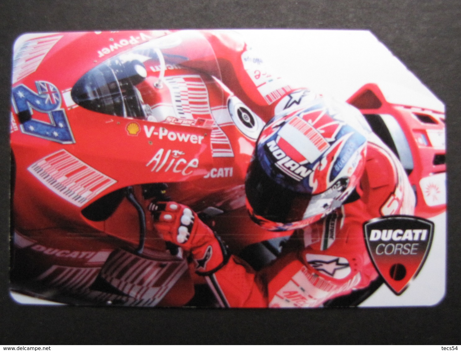 ITALIA F4663 C&C - DUCATI CORSE - USATA - Publiques Publicitaires