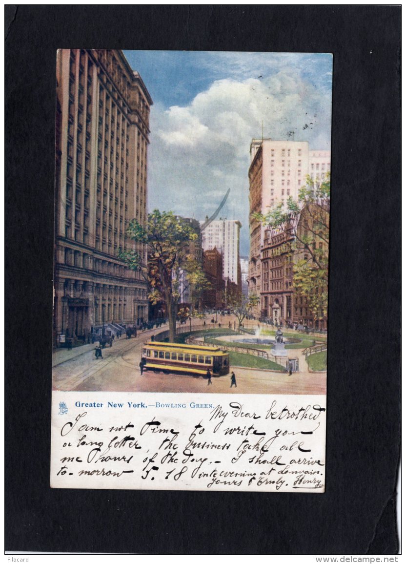 75399    Stati Uniti,  Greater New York,  Bowling Green,  VG  1903 - Parks & Gardens