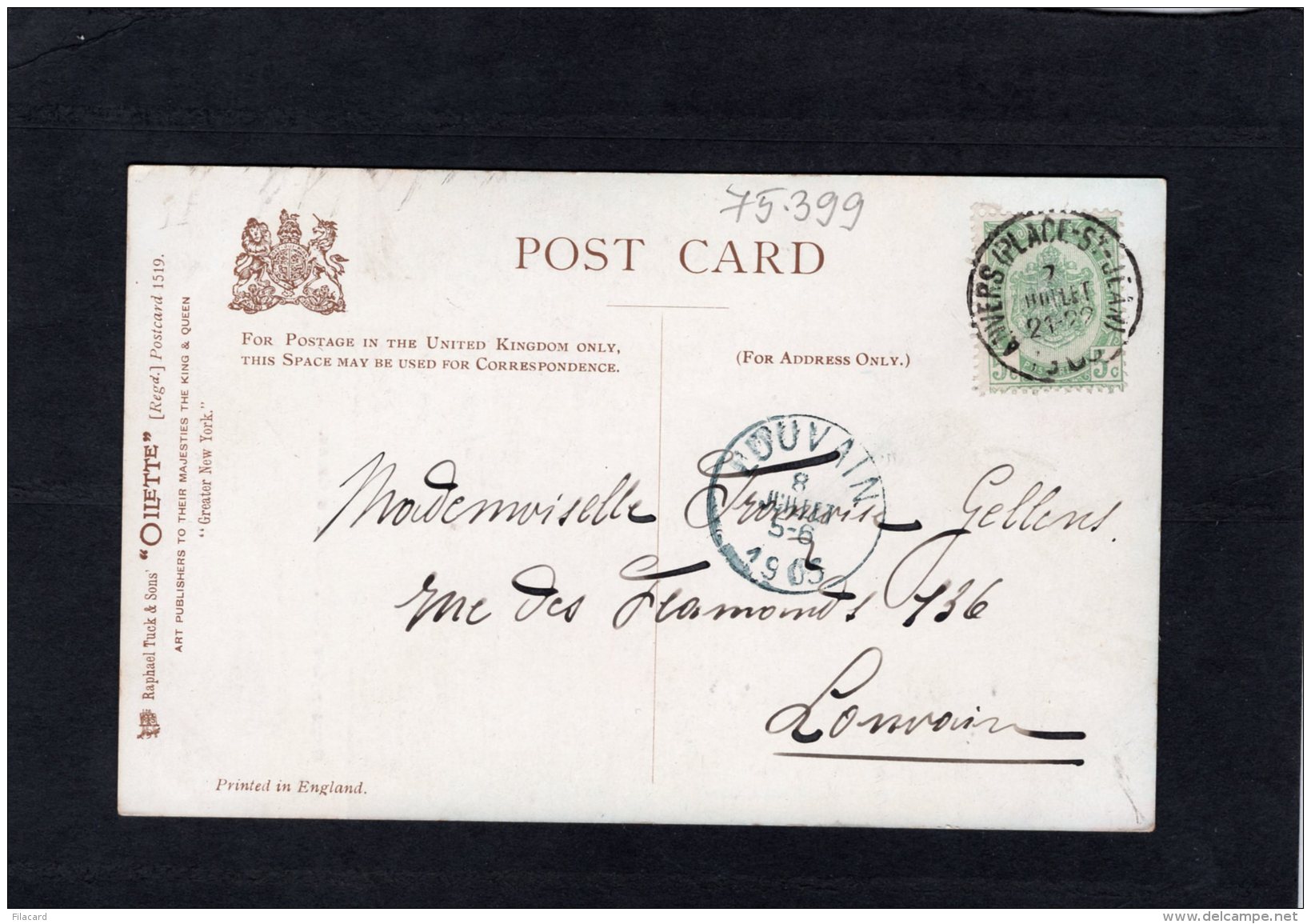 75399    Stati Uniti,  Greater New York,  Bowling Green,  VG  1903 - Parks & Gärten